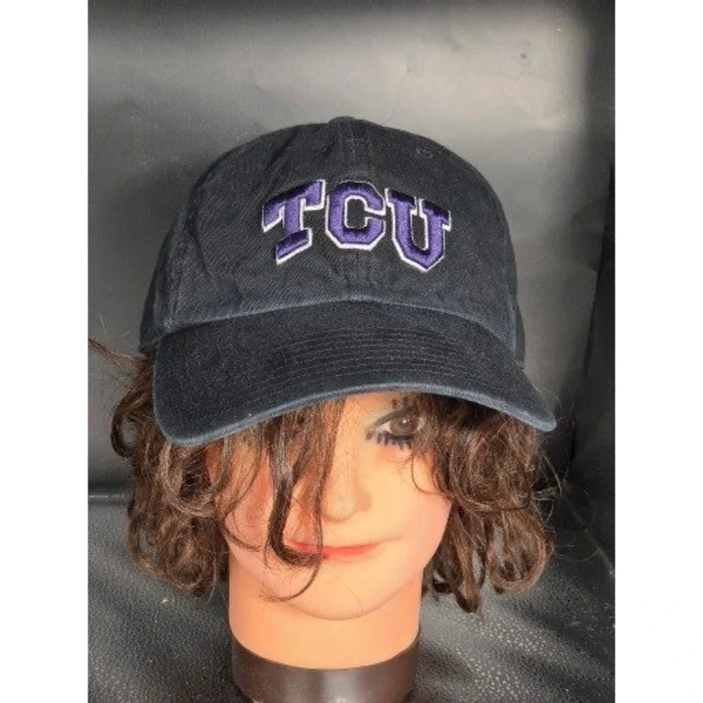 TCU Horned Frogs 47 Brand Dad Hat Mens Black Adjustable Strapback Baseball Cap